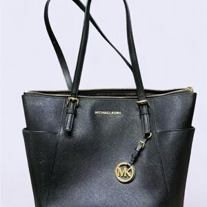 Michael Kors Black Saffiano Leather Tote